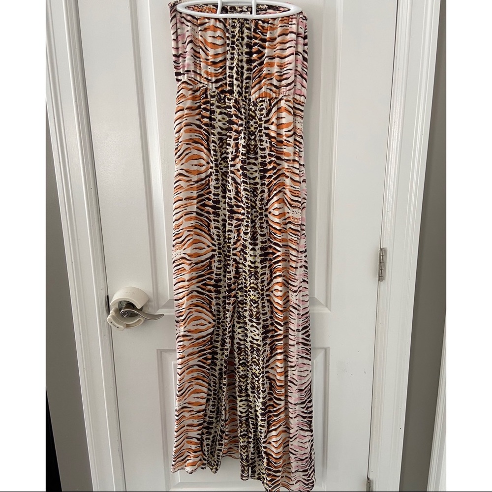 Parker “amazon” animal print maxi dress
